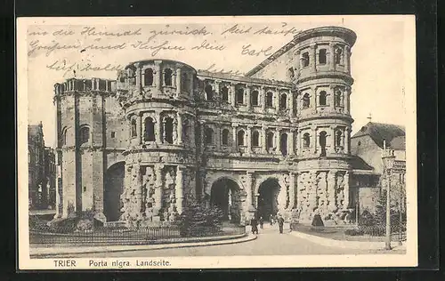 AK Trier, Porta nigra, Landseite