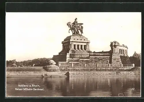 AK Koblenz a. Rhein, Kaiser Wilhelm-Denkmal