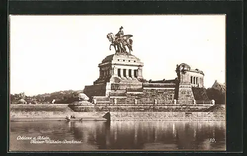 AK Koblenz a. Rhein, Kaiser Wilhelm-Denkmal