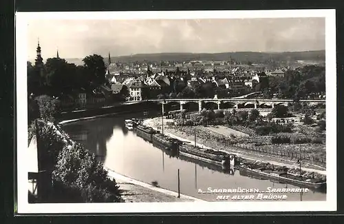 AK Saarbrücken, Saarpartie mit alter Brücke