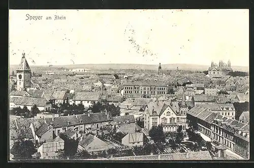 AK Speyer am Rhein, Teilansicht