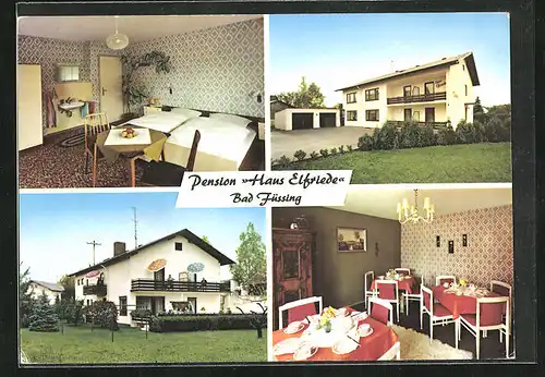 AK Bad Füssing, Pension Haus Elfriede, Safferstettener Strasse 16, Innenansichten