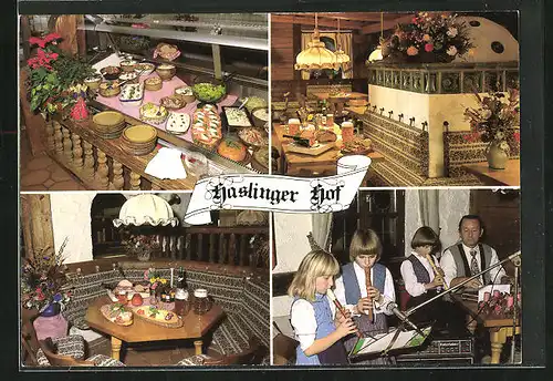 AK Bad Füssing, Gasthaus Haslinger Hof, Innenansichten