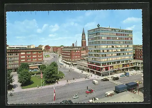 AK Kiel, Holstenplatz mit Hotel Astor 1969