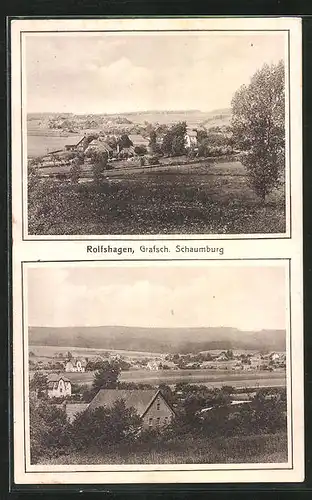 AK Rolfshagen, Ort aus der Ferne