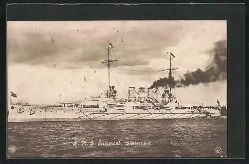 AK Kriegsschiff SMS Helgoland, Linienschiff