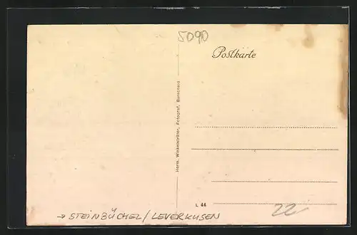 AK Steinbüchel /Leverkusen, Pastorat, Fettehenne, Kirche