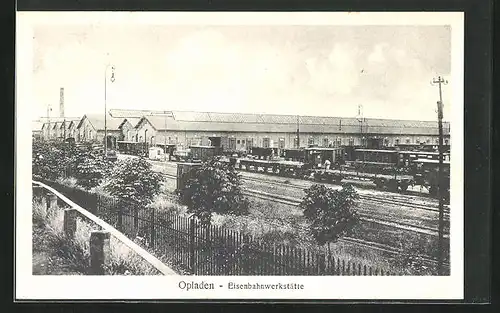 AK Opladen, Eisenbahnwerkstätte, Güterwaggons