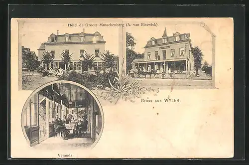 AK Wyler, Hotel de Groote Musschenberg, Veranda