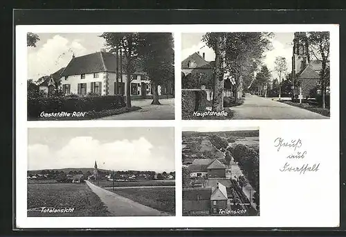 AK Frasselt ü. Kleve, Gasthaus Gerhard Rühl, Hauptstrasse, Totalansicht