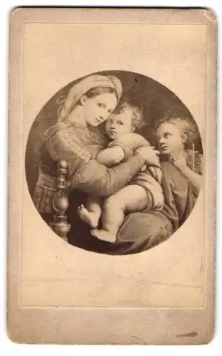 Fotografie Gemälde Madonna della Sadia nach Raphael