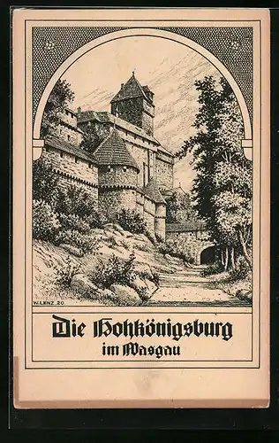 AK Hohkönigsburg im Wasgau