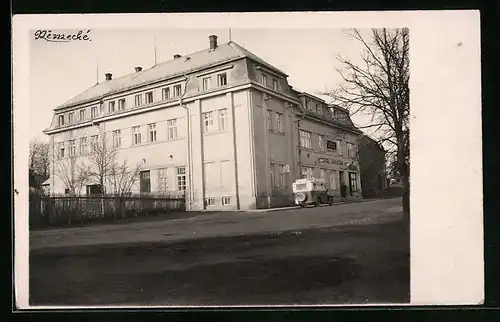 AK Nemecké, Seitenansicht des Hotels Zálozna