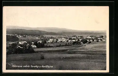 AK Svratka, Panorama mesta Svratky z Karlstejna