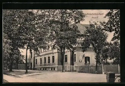 AK Neudietendorf, Postamt des Dorfes