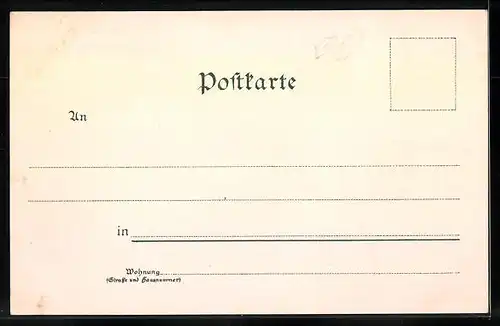 Lithographie Wildungen, Hotel Helenenquelle, Hotel Kaiserhof, Neues Kurhaus