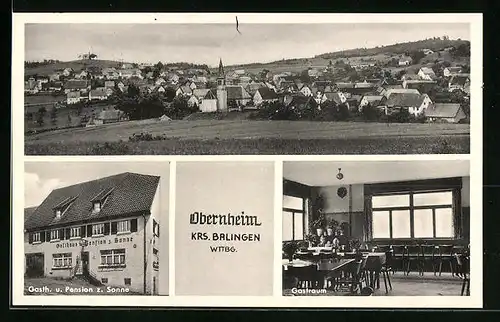 AK Obernheim, Gasthaus und Pension zur Sonne, Inh. Alois Allgaier