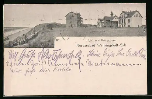 AK Wenningstedt /Sylt, Hotel zum Kronprinzen
