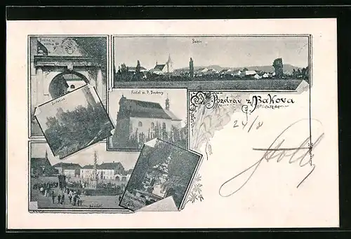 AK Bakov nad Jiz, Kostel sv P. Barbovy, Namesti, Klokorka