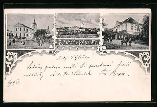 AK Ratbor, Skola a kostel, Cukrovar, Zamek