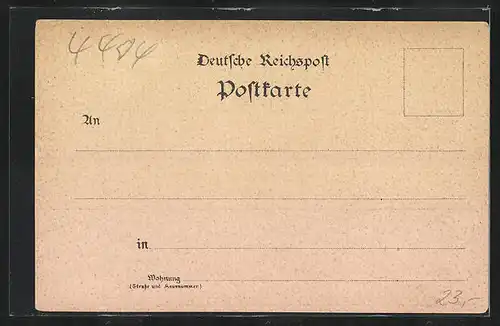 Lithographie Telgte, Kapellenstrasse, Knickenbergsches Institut, Marien-Linde