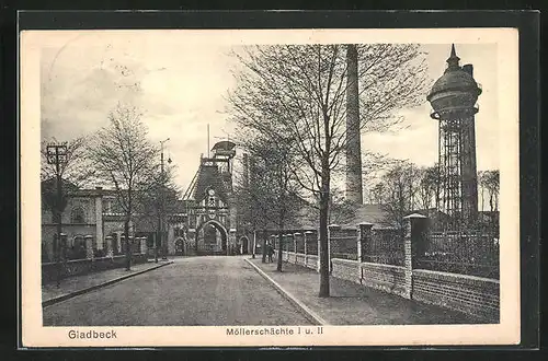 AK Gladbeck, Möllerschächte I und II, Kohlebergbau