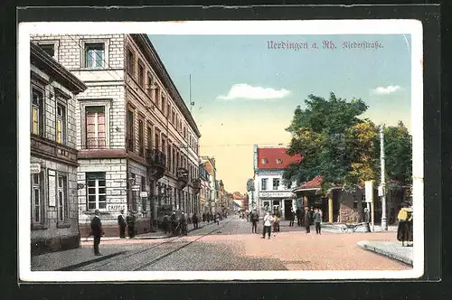 AK Uerdingen a. Rh., Niederstrasse mit Cigarren-Handlung