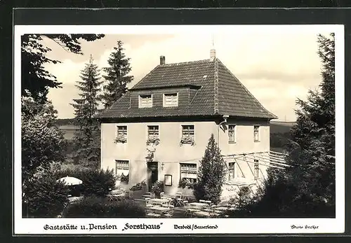 AK Werdohl /Sauerland, Gaststätte u. Pension Forsthaus