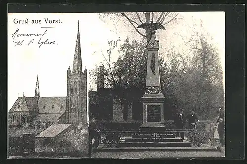 AK Vorst, Kirche und Denkmal