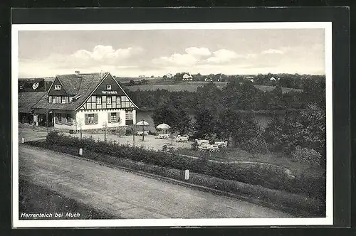 AK Much, Gasthaus Herrenteich an der Wahnbachtalstrasse