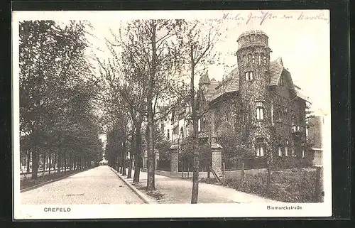 AK Krefeld, Historisches Haus in der Bismarckstrasse