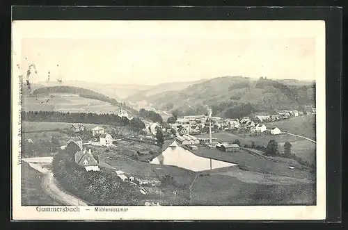 AK Mühlensessmar /Gummersbach, Ortsansicht aus der Vogelschau