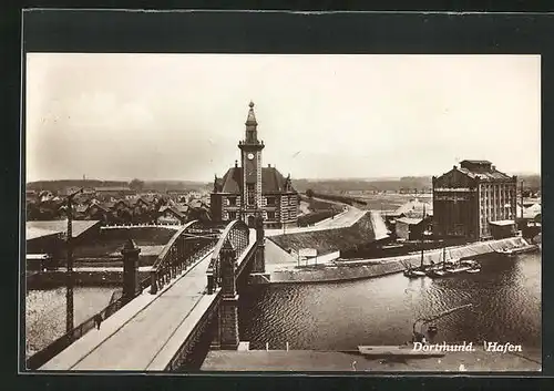 AK Dortmund, Hafen aus der Vogelschau