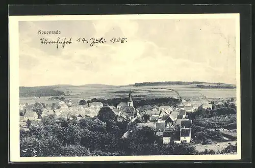 AK Neuenrade, Ortsansicht aus der Vogelschau