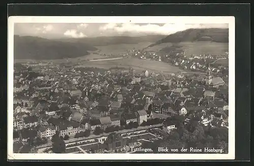 AK Tuttlingen, Blick von der Ruine Honburg