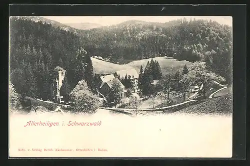 AK Allerheiligen / Schwarzwald, Ortsansicht aus der Vogelschau