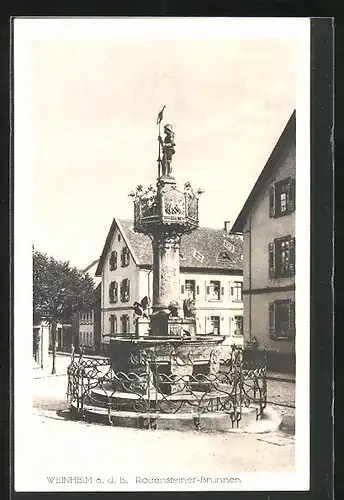 AK Weinheim a. d. B., Rodensteiner-Brunnen