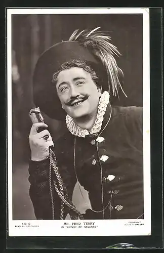 AK Schauspieler Fred Terry in Henry of Navarre