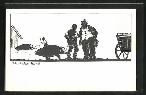 AK Bauer verkauft dem Fleischer ein Schwein Schwieriger Handel