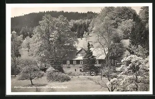 AK Schreiberhau, Blick zum Karl Hauptmann Haus