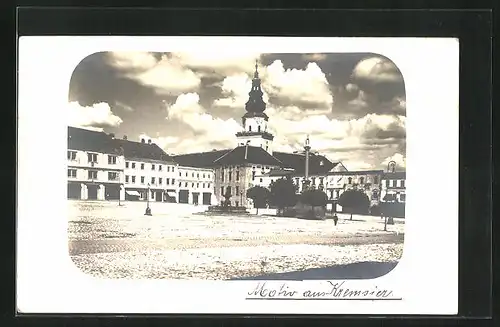 Foto-AK Kremsier, Blick zum Stadtplatz