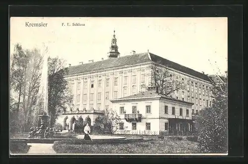 AK Kremsier, Blick zum Schloss