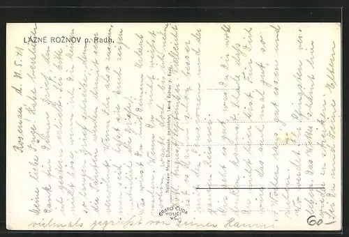 AK Lazne Roznov p. Radh., Panorama