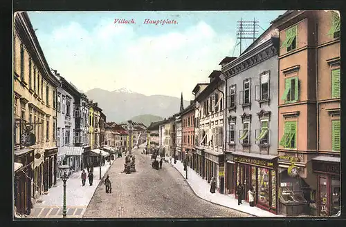 AK Villach, Blick auf den Hauptplatz