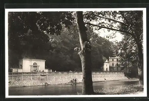 AK Teplice n.l.B., Partie am Flussufer