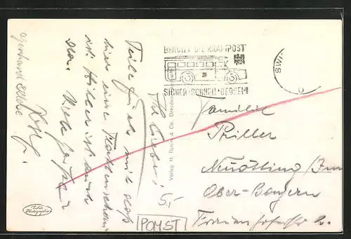 AK Swinemünde, Blick von der Seebrücke auf den Strand