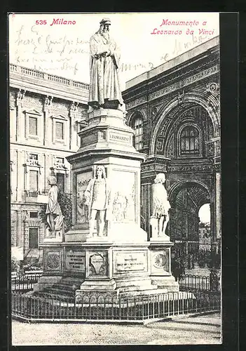 AK Milano, Monumento a Leonardo da Vinci