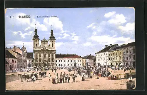 AK Uh. Hradiste, Komenskeho namesti