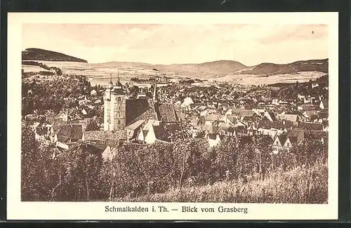 AK Schmalkalden / Thür., Blick vom Grasberg