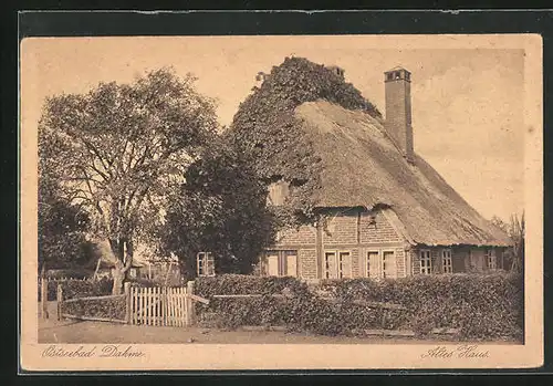 AK Dahme i. Holst., Altes Reetdachhaus